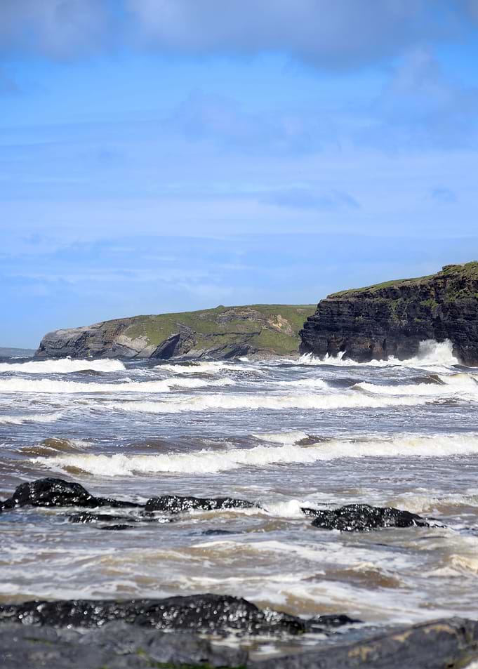 waves and cliffs