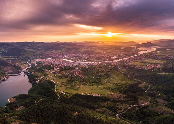 Sunrise over Kardjali