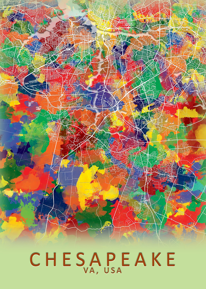Chesapeake USA City Map