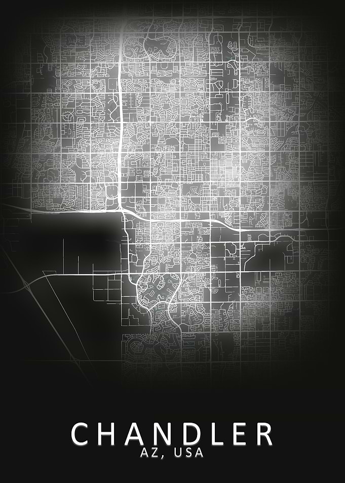 Chandler AZ USA City Map