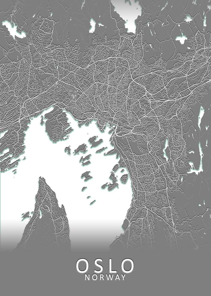 Oslo Norway City Map