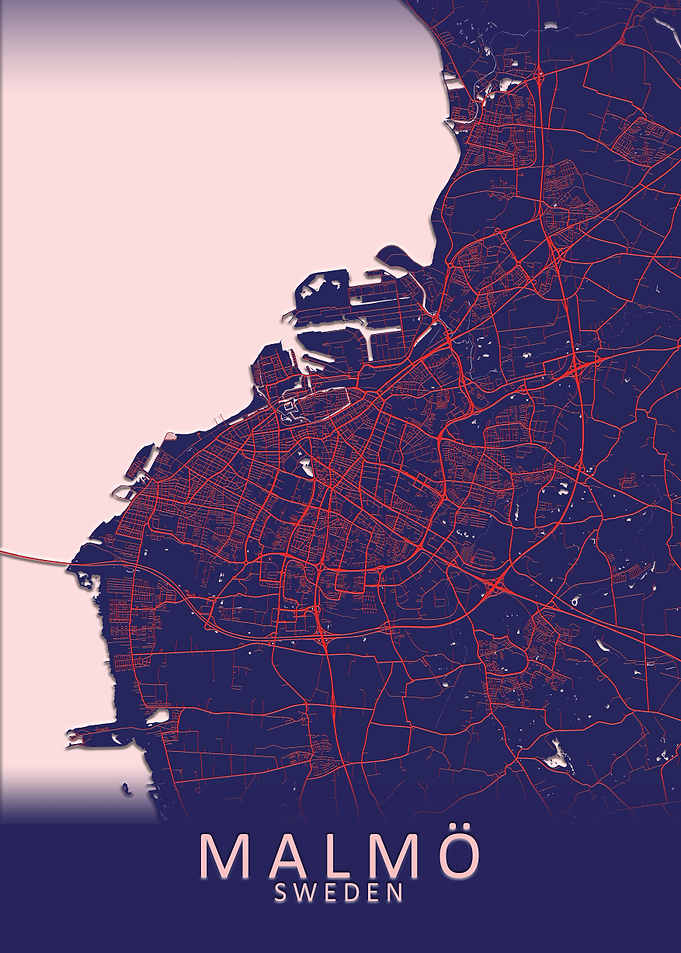 Malmo Sweden City Map