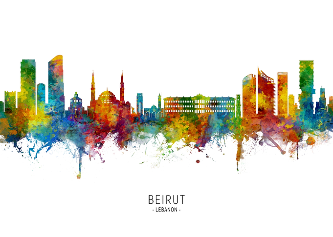 Beirut Lebanon Skyline
