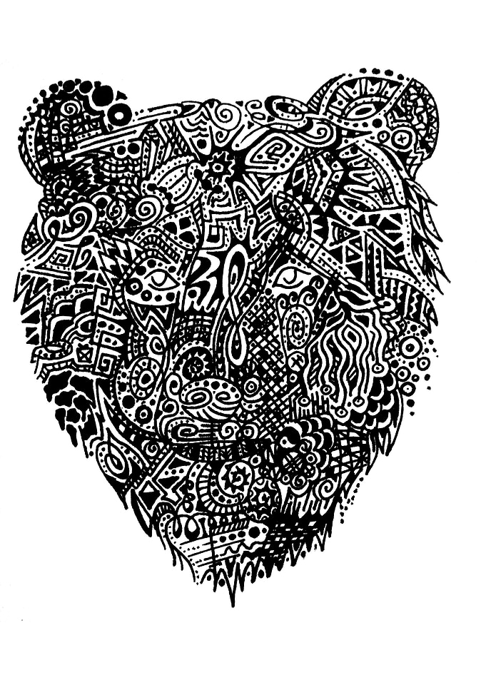 Abstract Bear