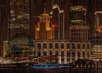Skyline of Shanghai China
