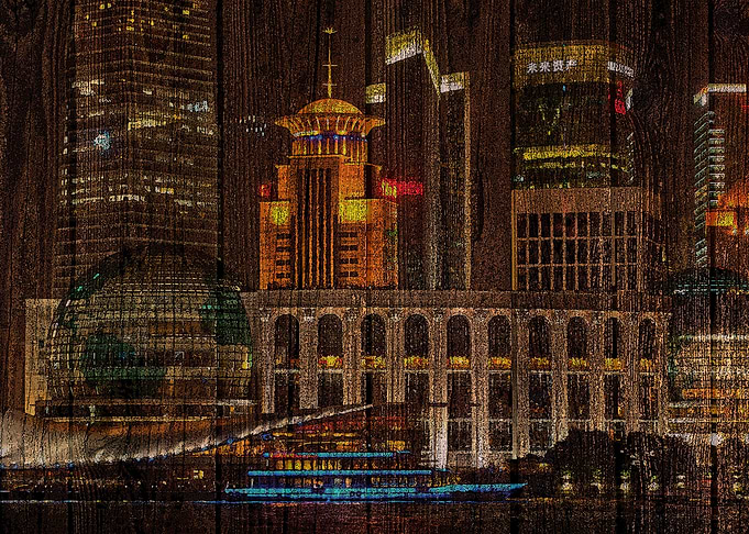 Skyline of Shanghai China