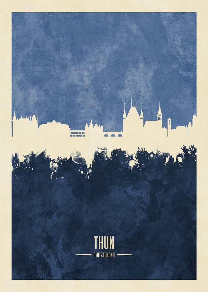 Thun Switzerland Skyline