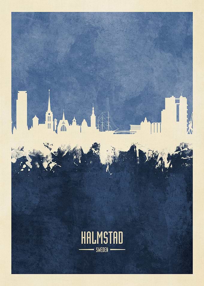 Halmstad Sweden Skyline