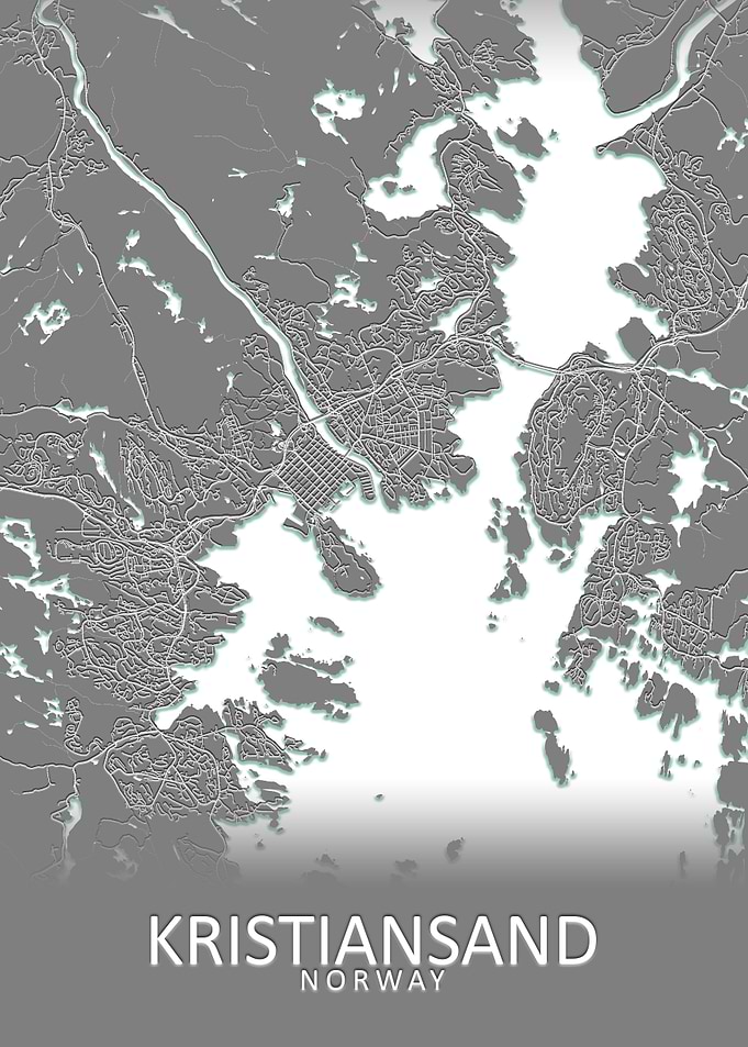 Kristiansand City Map