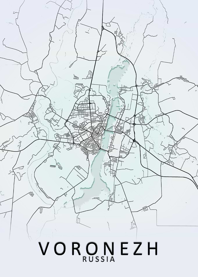 Voronezh Russia City Map