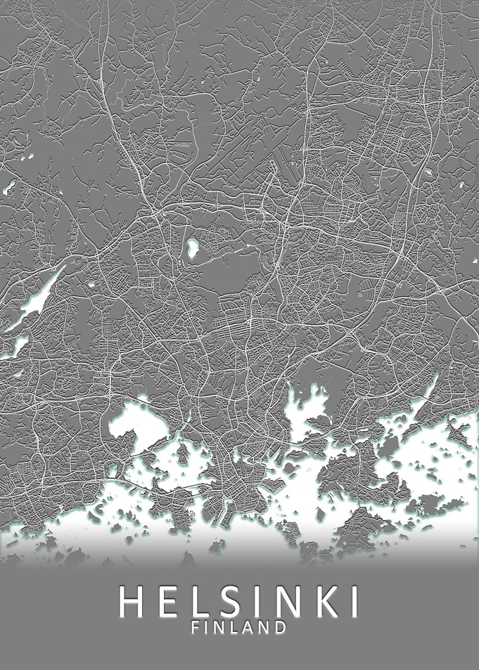 Helsinki Finland City Map