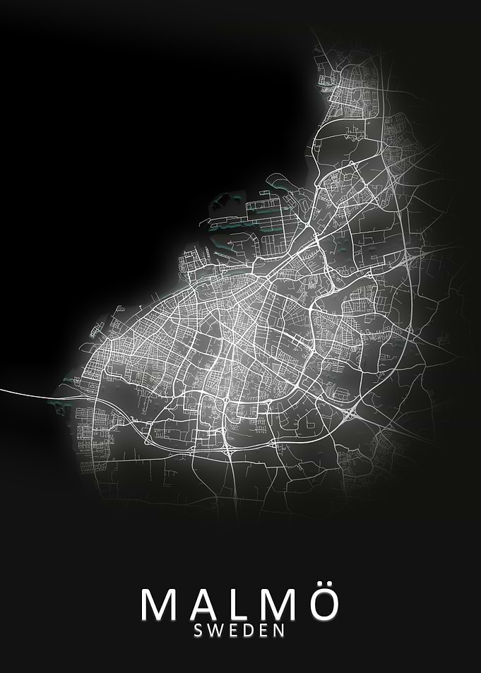 Malmo Sweden City Map