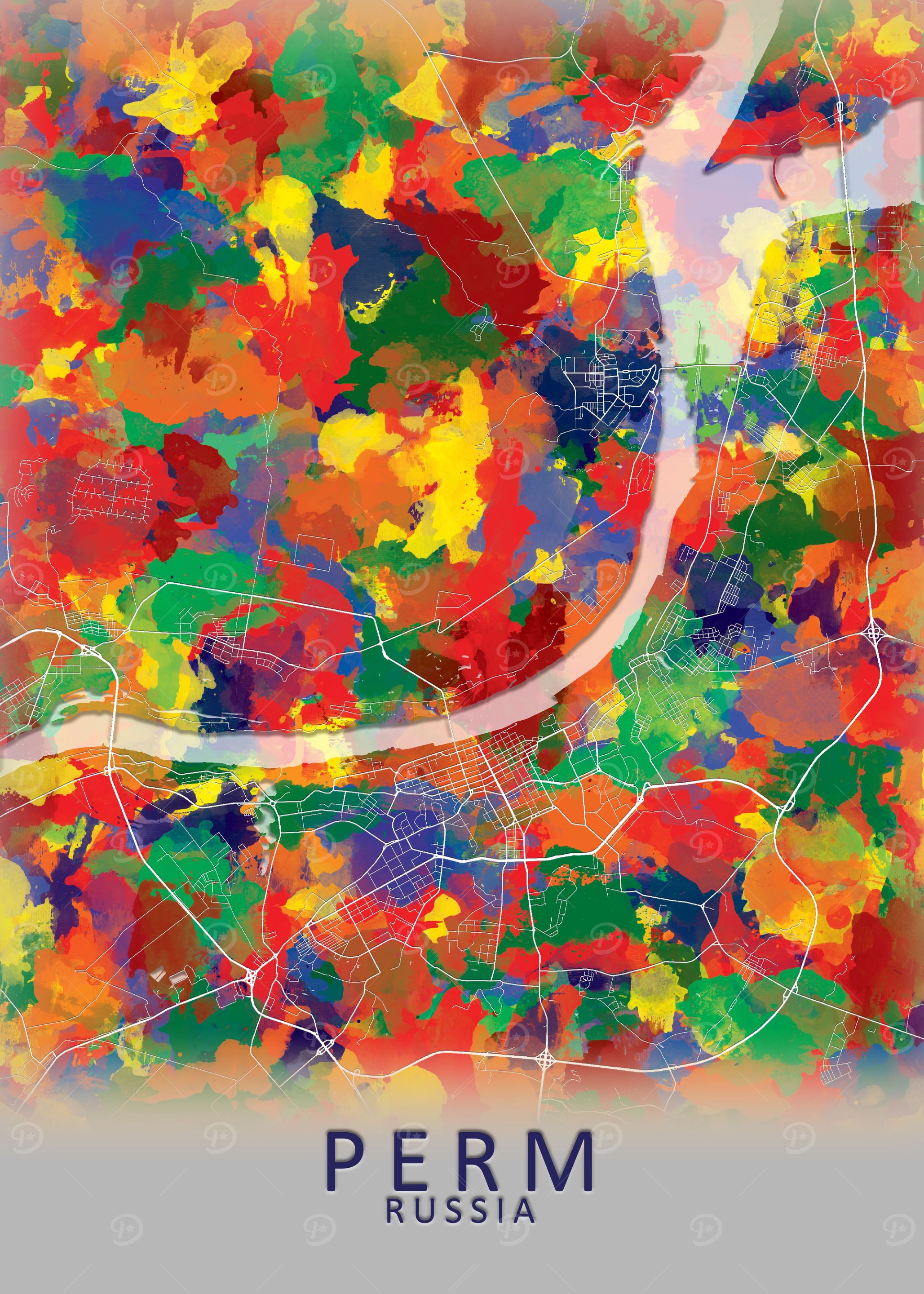 Perm Russia City Map