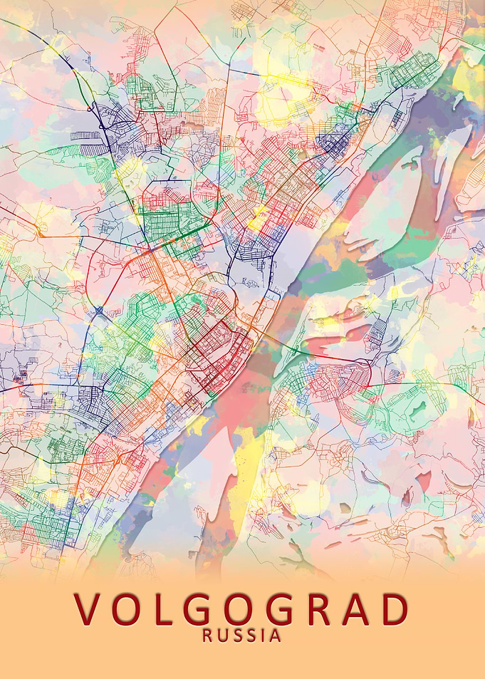 Volgograd Russia City Map