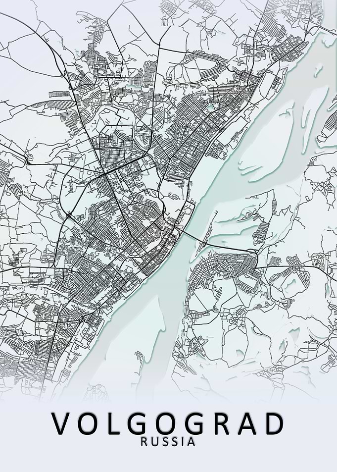 Volgograd Russia City Map