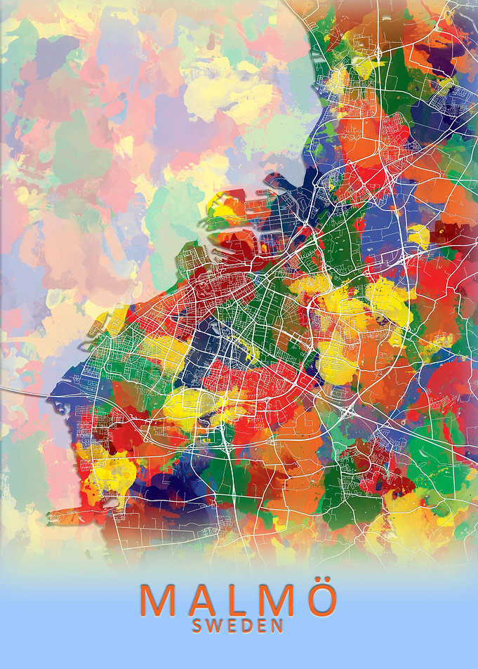 Malmo Sweden City Map