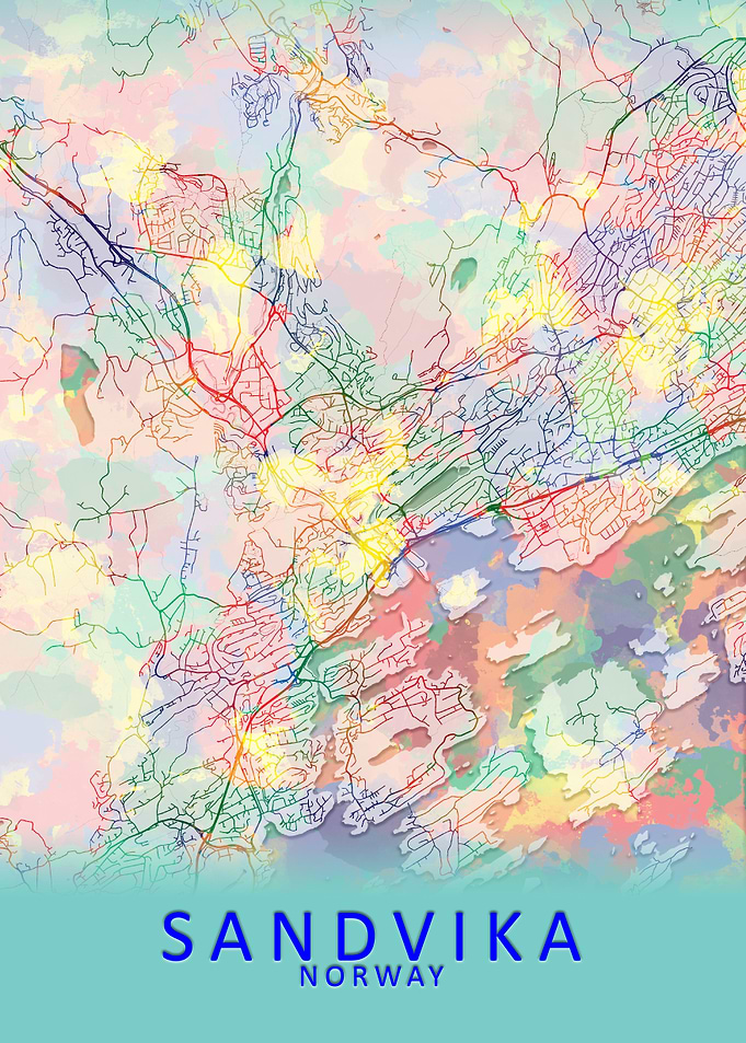 Sandvika Norway City Map