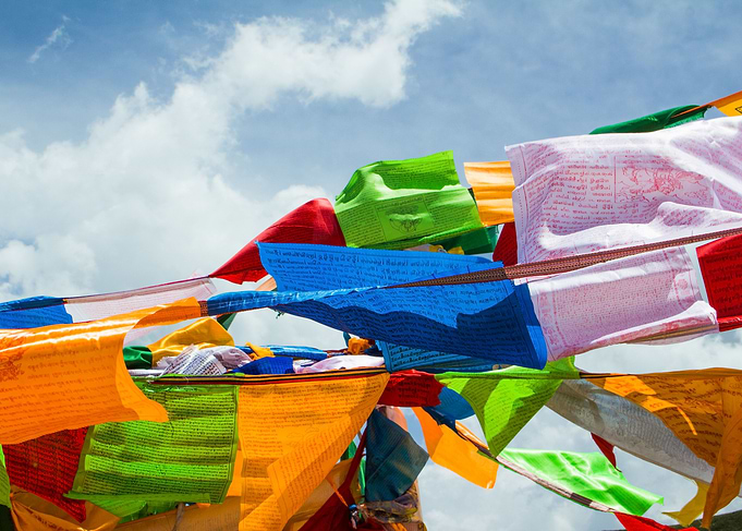 The flags of prayer