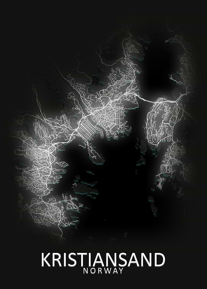 Kristiansand City Map