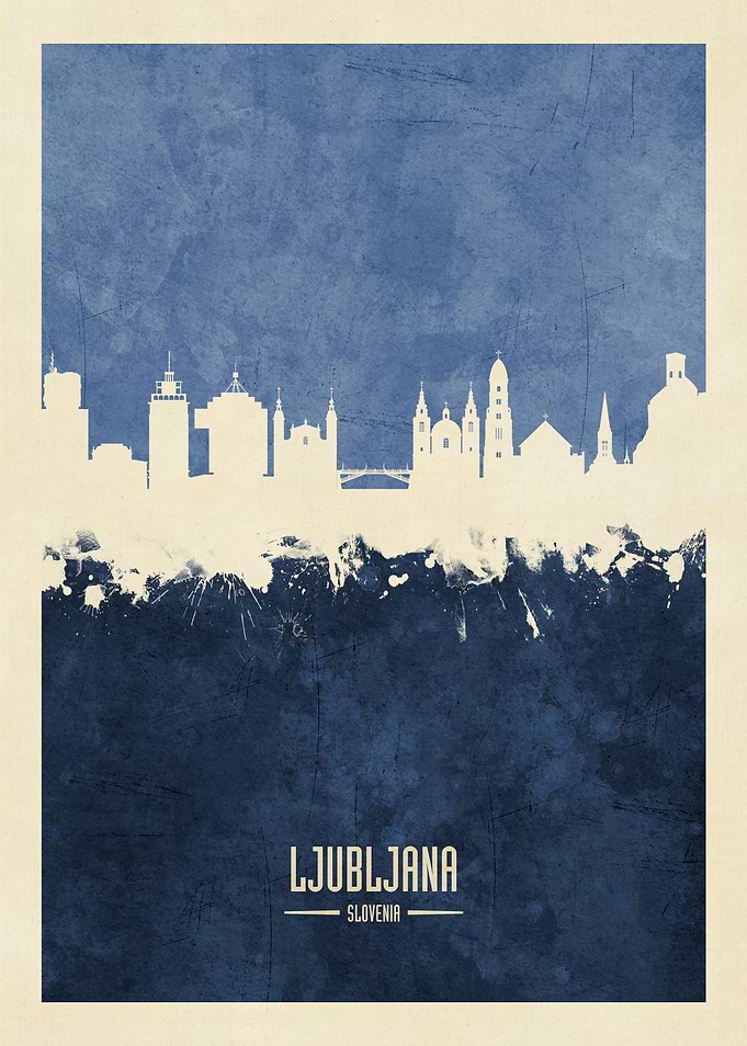 Ljubljana Slovenia Skyline
