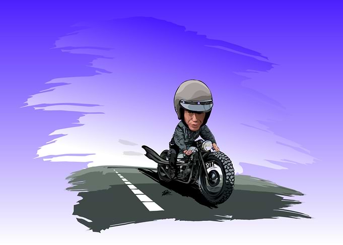 man on the road