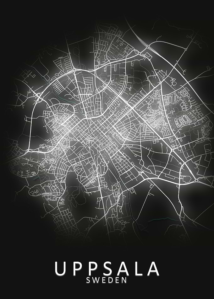 Uppsala Sweden City Map