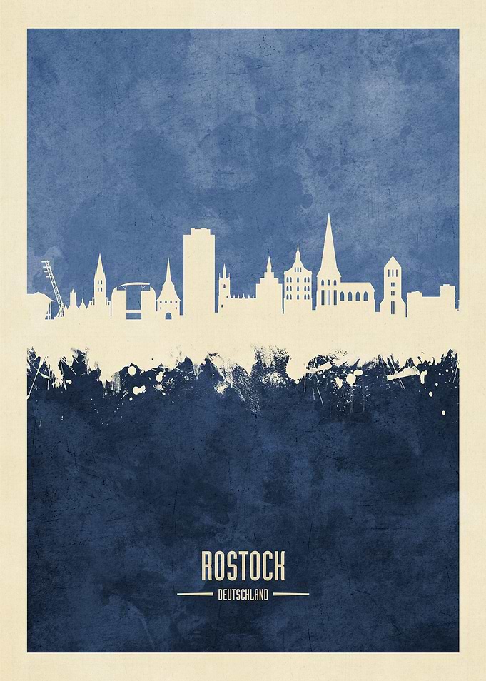 Rostock Germany Skyline