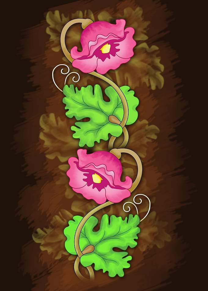 Floral wall art