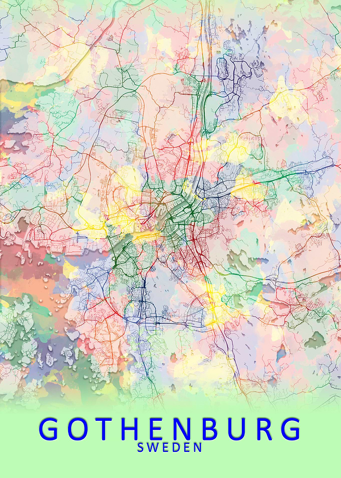 Gothenburg Sweden City Map