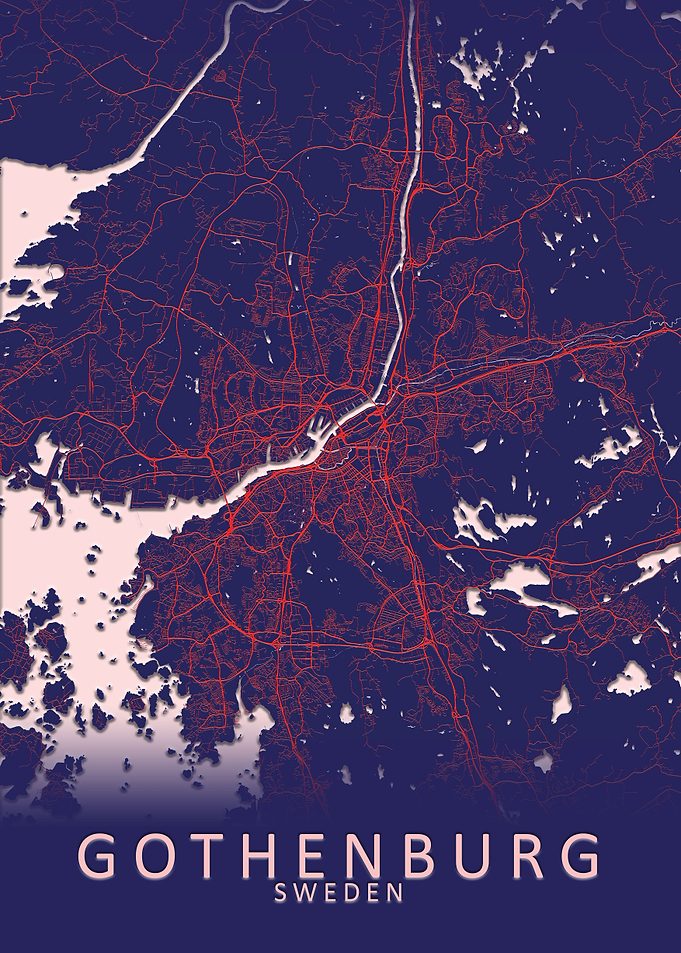 Gothenburg Sweden City Map