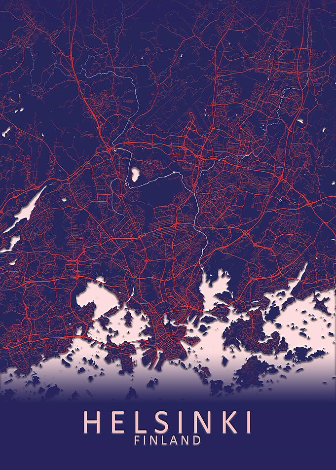 Helsinki Finland City Map