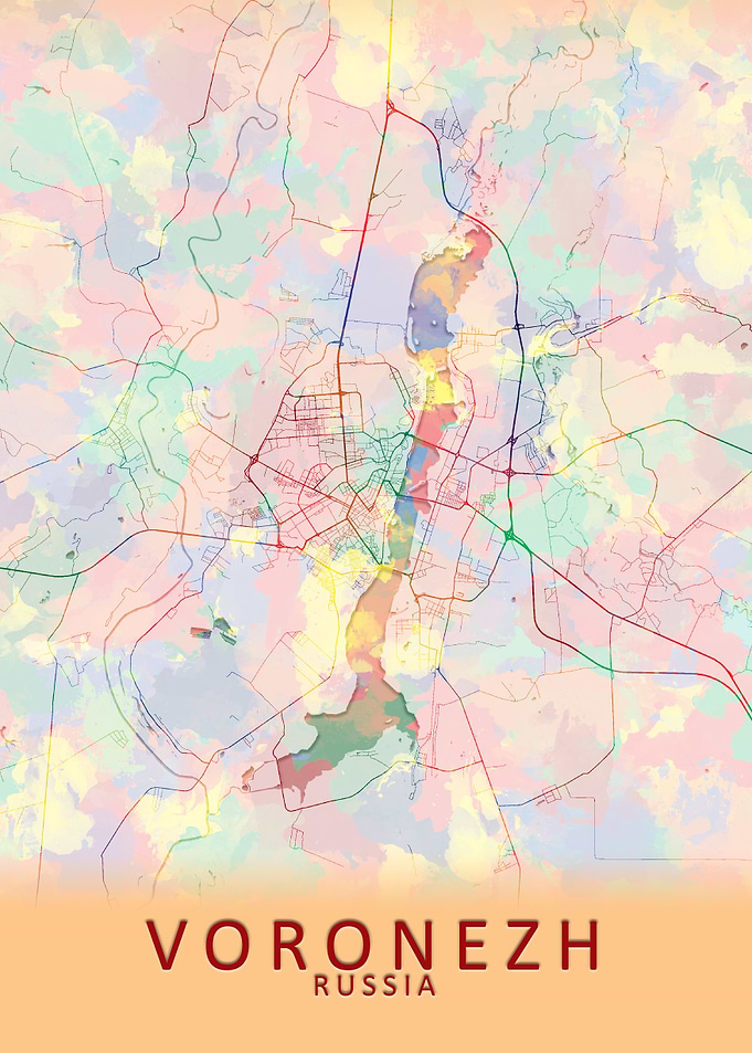 Voronezh Russia City Map