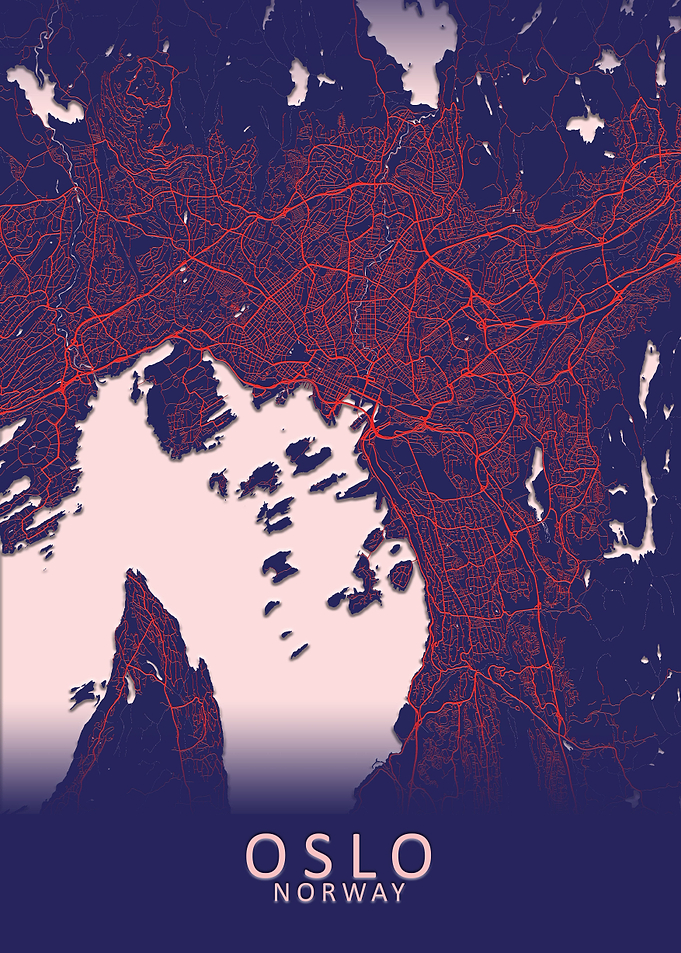 Oslo Norway City Map