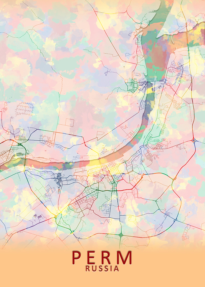 Perm Russia City Map