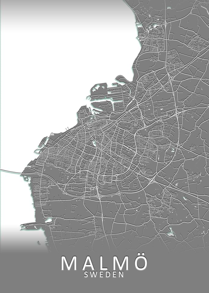 Malmo Sweden City Map