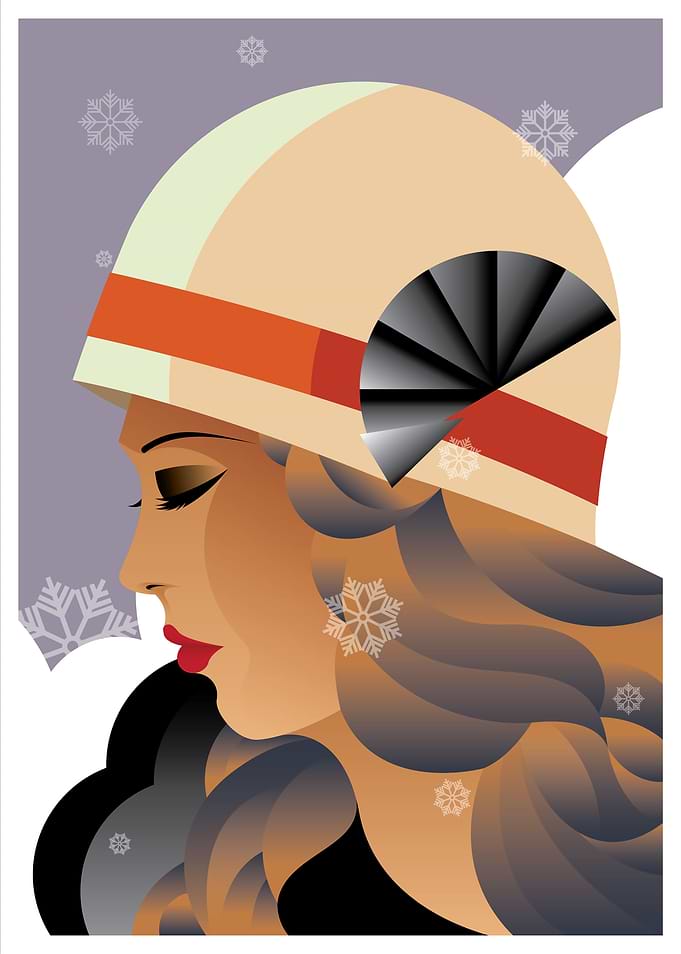 Girl Art Deco