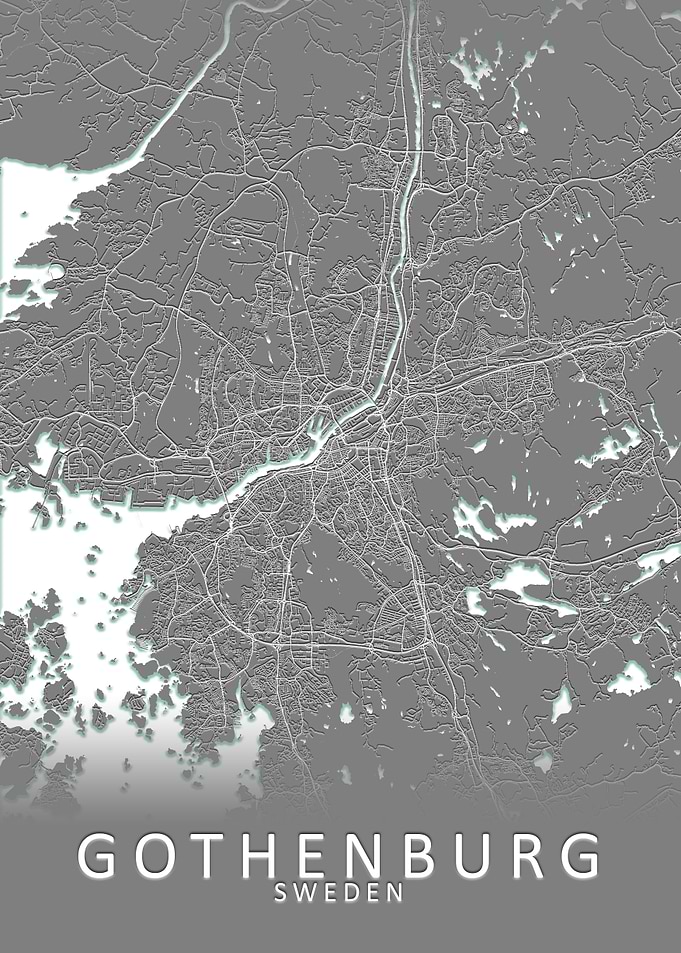 Gothenburg Sweden City Map