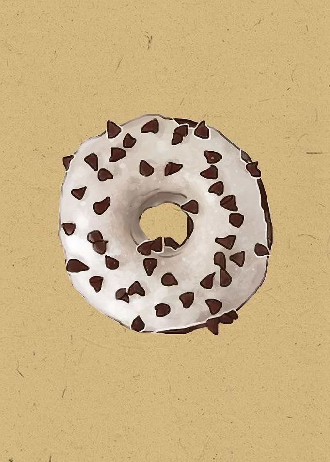 Vanilla Frosted Donut