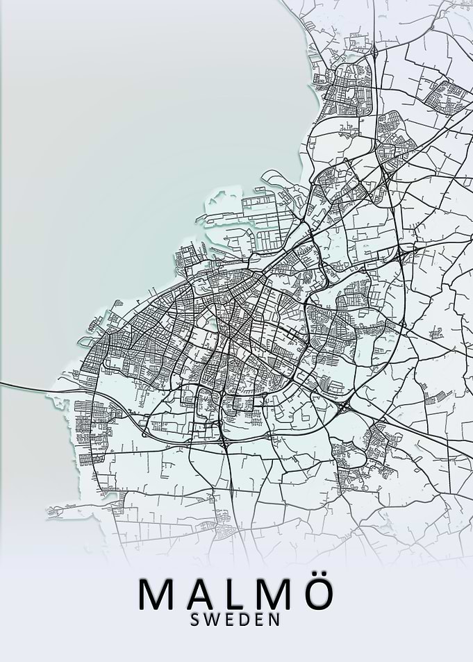 Malmo Sweden City Map