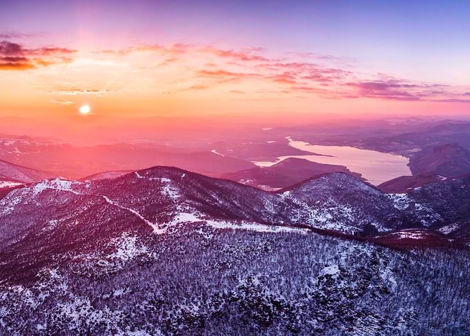 Winter sunset