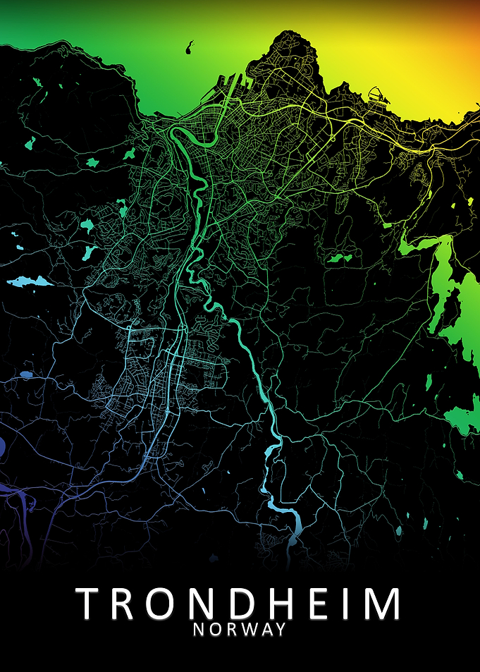 Trondheim Norway City Map