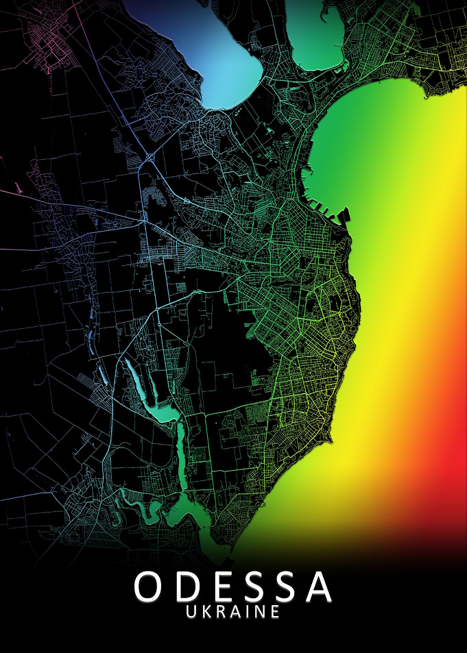 Odessa Ukraine City Map