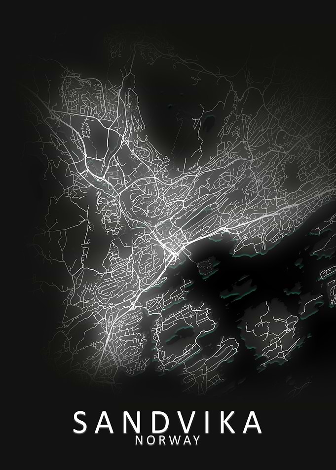 Sandvika Norway City Map