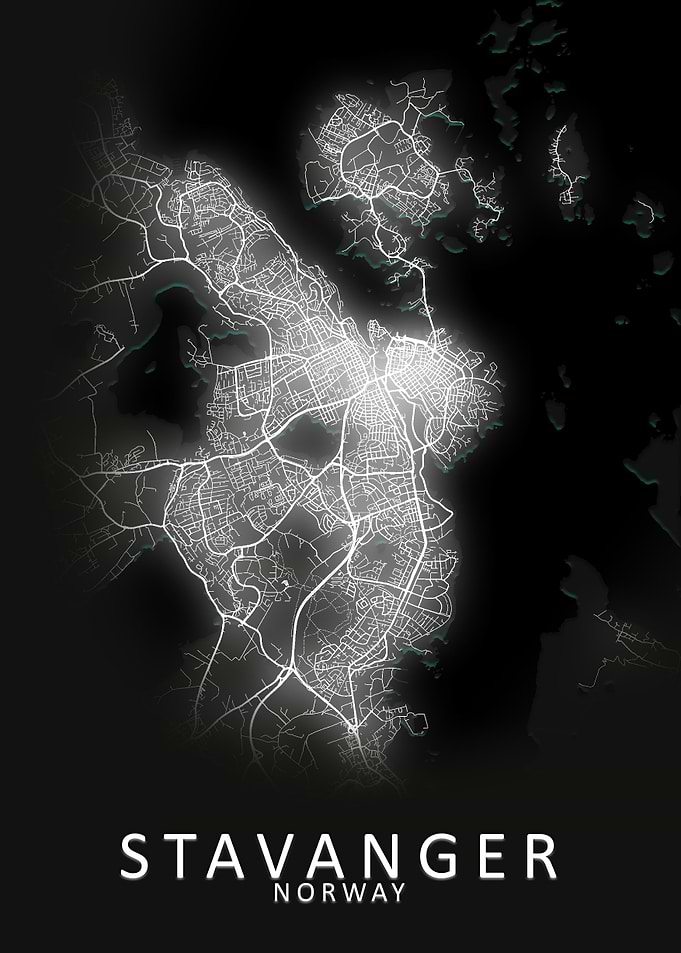 Stavanger Norway City Map