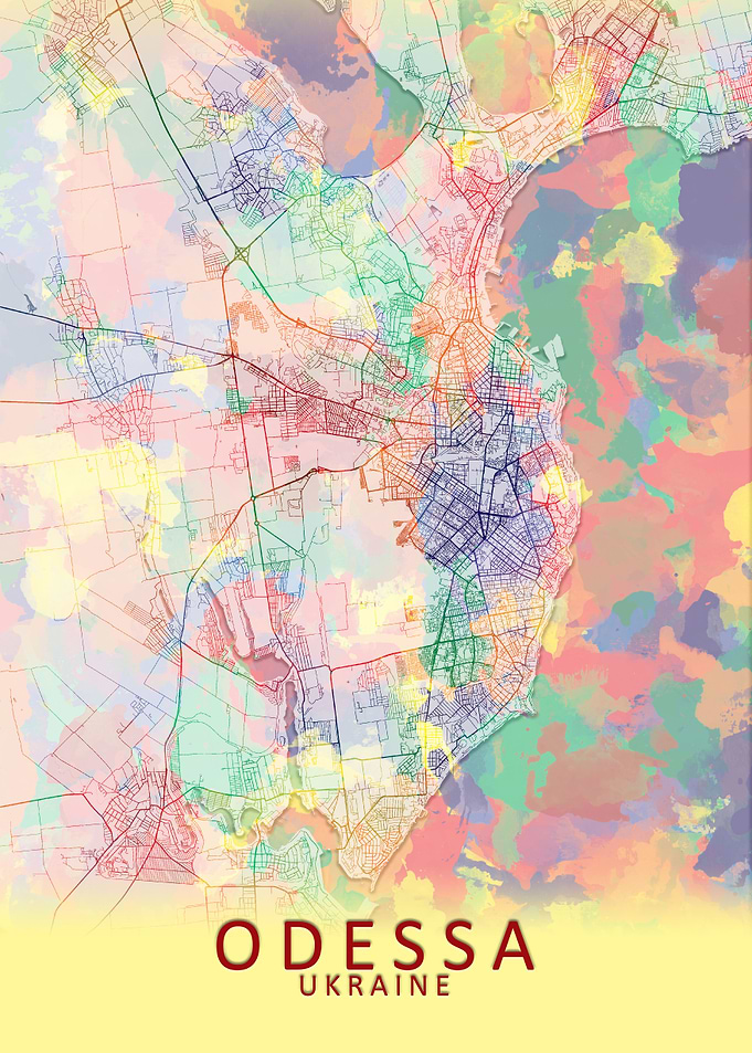 Odessa Ukraine City Map