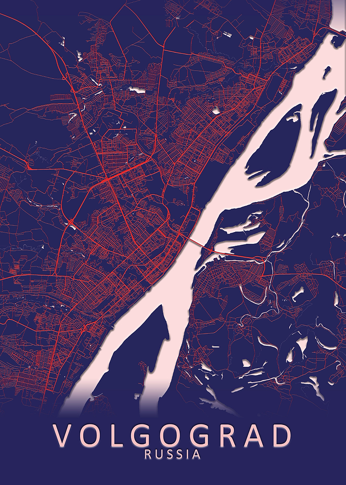 Volgograd Russia City Map
