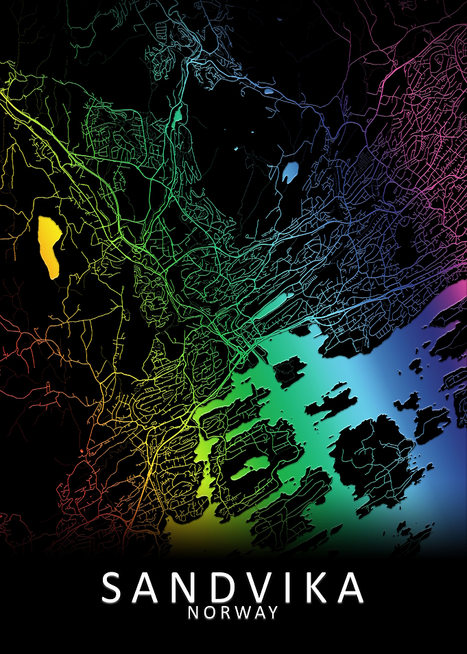 Sandvika Norway City Map