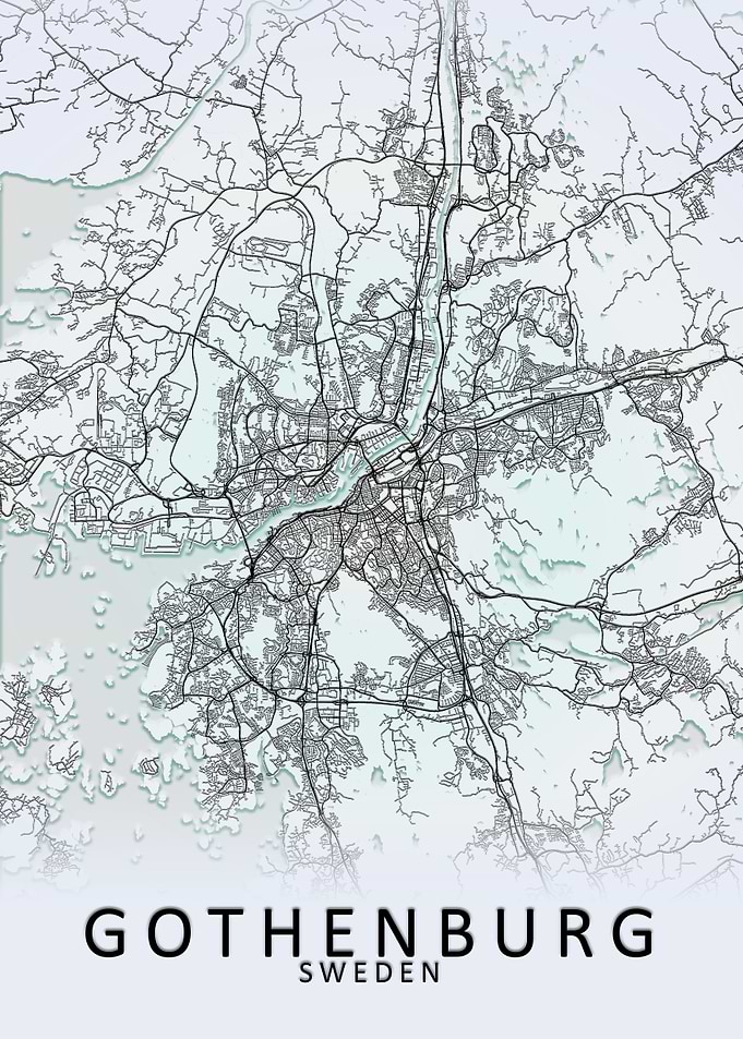 Gothenburg Sweden City Map