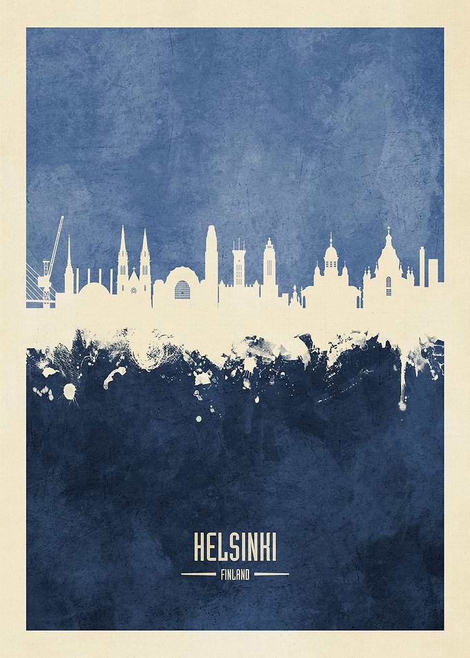 Helsinki Finland Skyline