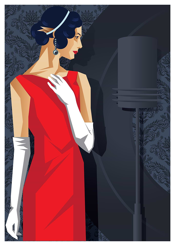 Lady Art Deco